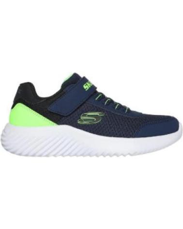 Deportivas SKECHERS  de Niña y Niño BOUNDER TREZIC BB MARINO-LIMA NVLM - 21  MAR-LIM VNLM