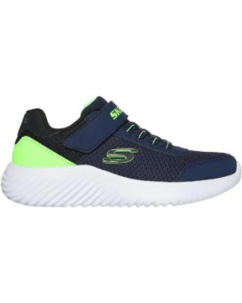 Deportivas SKECHERS  de Niña y Niño BOUNDER TREZIC BB MARINO-LIMA NVLM - 21  MAR-LIM VNLM