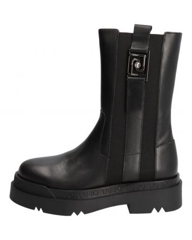 Botas de Mujer LIU JO BOTA LOGO LATERAL PLATAFORMA NEGRO