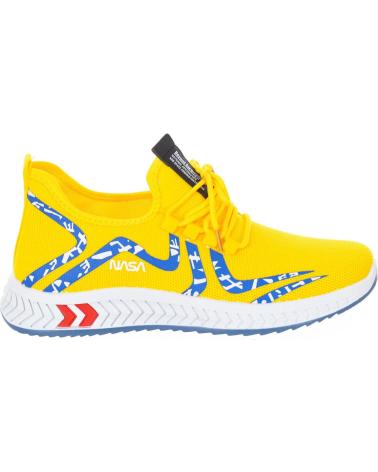 Zapatillas deporte NASA  pour Femme ZAPATILLAS DEPORTIVAS ESTILO ALTO DE CORDONES CSK2024-M MUJE  AMARILLO-AZUL