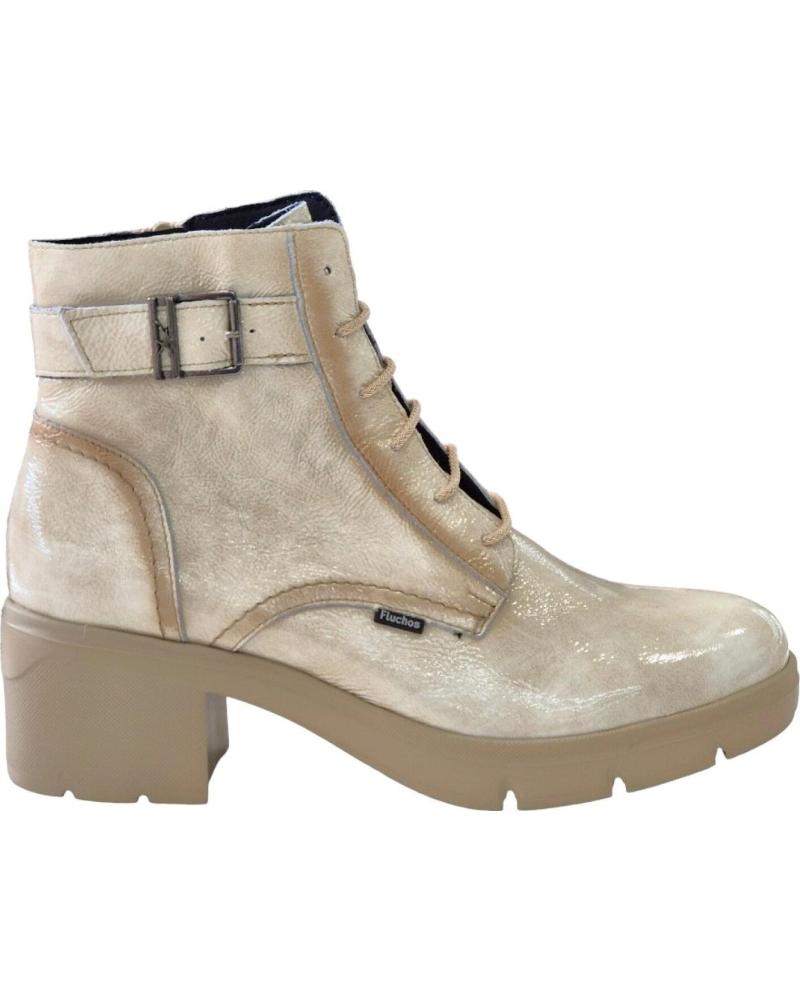 Botines FLUCHOS de Mujer BOTIN CLARO LIGERO NAPLACK BEIG Botines FLUCHOS de Mujer BOTIN CLARO LIGERO NAPLACK BEIG