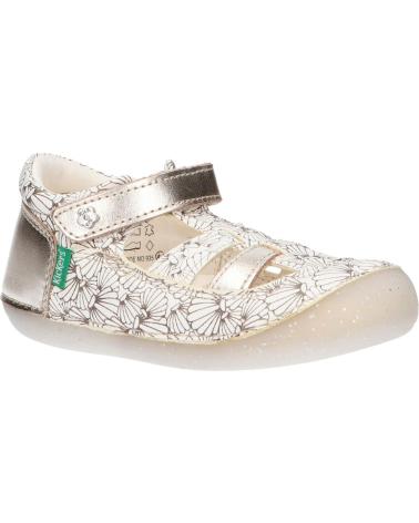 Schuhe für Mädchen KICKERS 895235-10 SUSHY 33 BLANC ARGENT CO