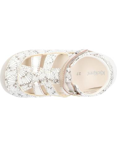 Schuhe für Mädchen KICKERS 895235-10 SUSHY 33 BLANC ARGENT CO