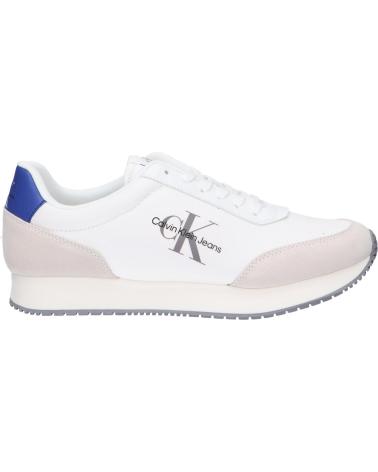 Zapatillas deporte CALVIN KLEIN  de Hombre YM0YM01032 RETRO RUNNER  01S BRIGHT WHITE-SAPPHIRE BLUE