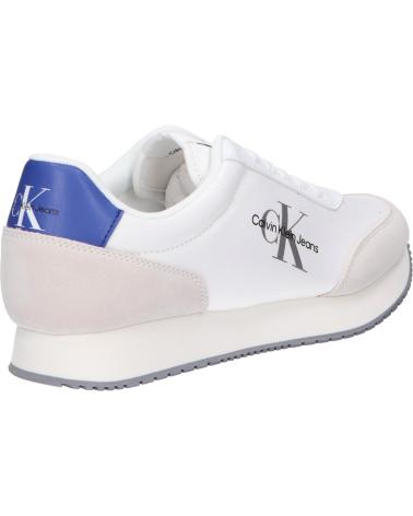 Zapatillas deporte CALVIN KLEIN  de Hombre YM0YM01032 RETRO RUNNER  01S BRIGHT WHITE-SAPPHIRE BLUE