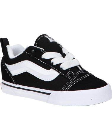 Esportes  VANS OFF THE WALL  de Menina e Menino VN000D0K6BT1 KNU SKOOL ELASTIC LACE  BLACK-TRUE WHIT