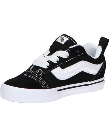 Esportes  VANS OFF THE WALL  de Menina e Menino VN000D0K6BT1 KNU SKOOL ELASTIC LACE  BLACK-TRUE WHIT