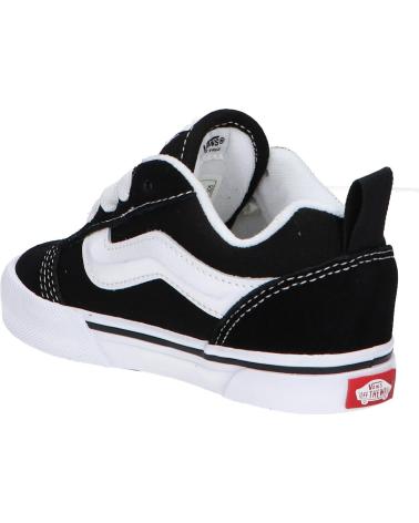 Esportes  VANS OFF THE WALL  de Menina e Menino VN000D0K6BT1 KNU SKOOL ELASTIC LACE  BLACK-TRUE WHIT