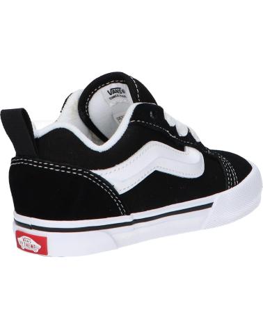 Esportes  VANS OFF THE WALL  de Menina e Menino VN000D0K6BT1 KNU SKOOL ELASTIC LACE  BLACK-TRUE WHIT