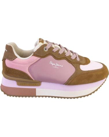 Scarpe sport PEPE JEANS  per Donna PLS60025 ZAPATILLAS CASUAL DE MUJER  MARRON Y ROSA