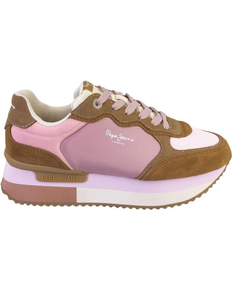 Scarpe sport PEPE JEANS  per Donna PLS60025 ZAPATILLAS CASUAL DE MUJER  MARRON Y ROSA