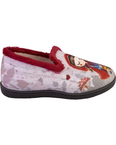 Pantofole PLUMAFLEX  per Donna 12215LOBO ZAPATILLAS DE CASA DE MUJER CAPERUC  ROJO