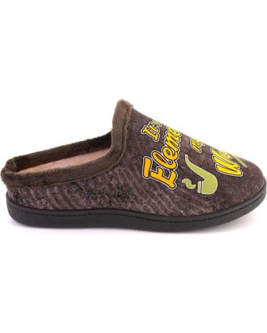 Calzado de casa PLUMAFLEX  de Hombre 12229PERRO ZAPATILLAS DE CASA DE HOMBRE PER  MARRON