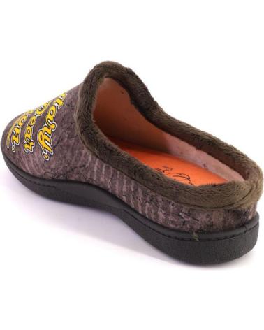 Calzado de casa PLUMAFLEX  de Hombre 12229PERRO ZAPATILLAS DE CASA DE HOMBRE PER  MARRON