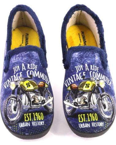 Pantofole PLUMAFLEX  per Uomo 12228MOTO-24 ZAPATILLAS DE CASA DE HOMBRE AZUL MAR  AZUL MARINO