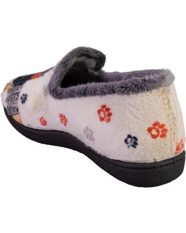 Calzado de casa PLUMAFLEX  de Mujer 12282PERRO ZAPATILLAS DE CASA DE MUJER PERRO  BEIGE
