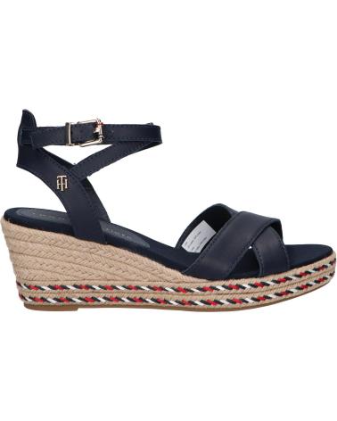 Woman Sandals TOMMY HILFIGER FW0FW06303 FEMININE LOW WEDGE  DW5 DESERT SKY