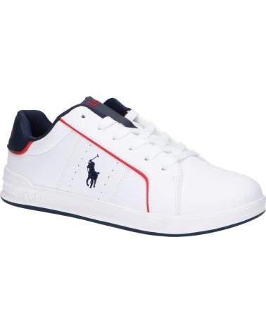 Sapatilhas POLO RALPH LAUREN  de Mulher RL00589111 HERITAGE COURT III  WHITE SMOOTH-NAVY-RED