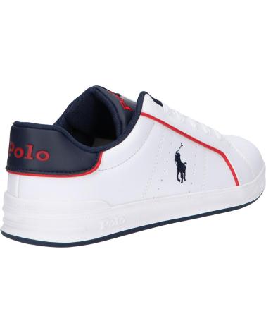 Sapatilhas POLO RALPH LAUREN  de Mulher RL00589111 HERITAGE COURT III  WHITE SMOOTH-NAVY-RED