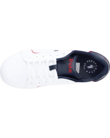 Sapatilhas POLO RALPH LAUREN  de Mulher RL00589111 HERITAGE COURT III  WHITE SMOOTH-NAVY-RED