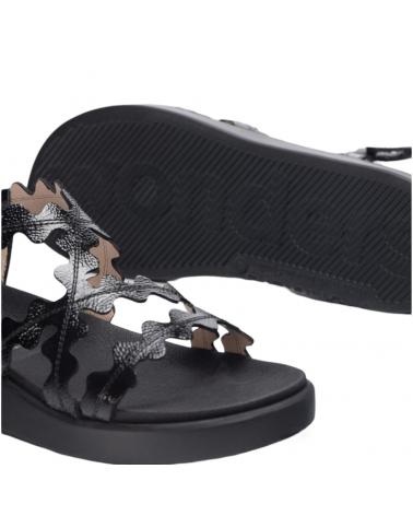 Sandalias de Mujer WONDERS SANDALIAS PIEL NEGRA LACK-NEGRO