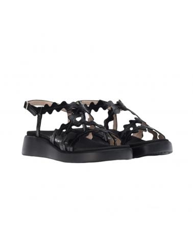 Sandalias de Mujer WONDERS SANDALIAS PIEL NEGRA LACK-NEGRO