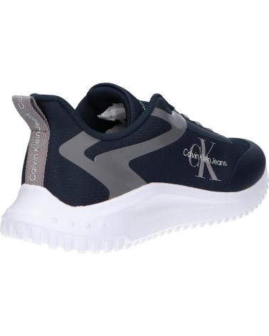 CALVIN KLEIN YM0YM00968 EVA RUNNER LOW LACE 0ZT CALVIN NAVY-BLACK-B WHITE