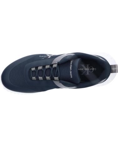 CALVIN KLEIN YM0YM00968 EVA RUNNER LOW LACE 0ZT CALVIN NAVY-BLACK-B WHITE