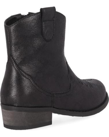 Botins CHIKA10  de Menina LISY 18  NEGRO-METAL-BLACK-METAL