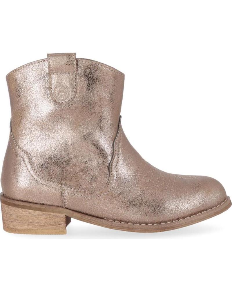 Botines CHIKA10  de Niña LISY 18  TAUPE-METAL