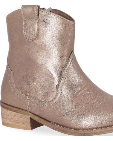 Botines CHIKA10  de Niña LISY 18  TAUPE-METAL