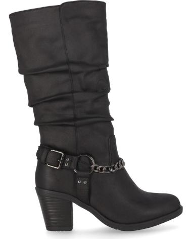 Botas CHIKA10  de Mujer KURAZO 36  NEGRO-BLACK