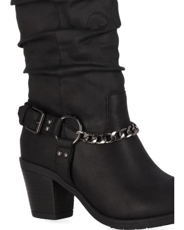 Botas CHIKA10  de Mujer KURAZO 36  NEGRO-BLACK