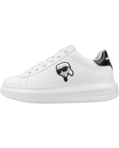 Sapatilhas KARL LAGERFELD  de Mulher ZAPATILLAS MUJER MODELO KAPRI KARL NFT LO LACE COLOR BLANCO  011 WHITE