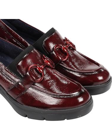 FLUCHOS MOKASSIN FUGAZ F2111 BORDEAUX LACK NAPLACK OPERA MIT ABSATZ NAPLACK OPERA