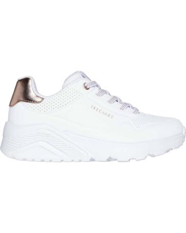 Sneaker SKECHERS  für Damen und Mädchen und Junge 310384L-WHT UNO LITE-METALLIC MODE  WHITE