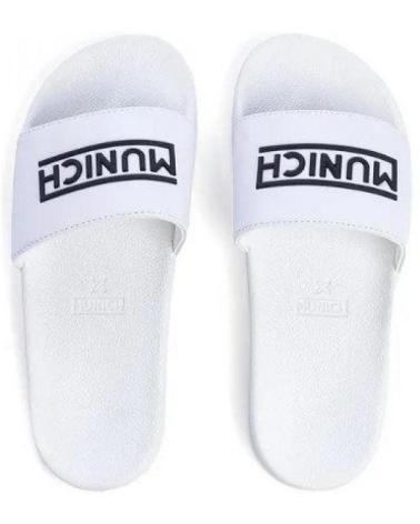 Chanclas MUNICH  de Hombre FLAT SLIDER 3D 42  BLANCO