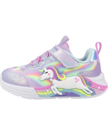 Sportivo per Bambina SKECHERS ZAPATILLAS NINA MODELO UNICORN CHASER COLOR VIOLETA LVMT