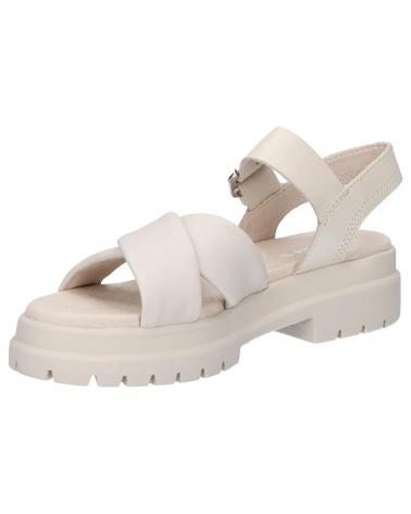 Sandalen für Damen TIMBERLAND A2A9K LONDON VIBE X STRAP WHITE FULL-GRAIN