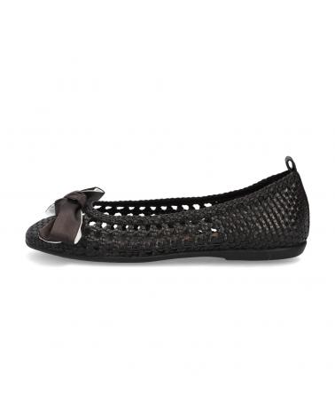 Woman Flat shoes WONDERS BAILARINA TRENZADA  NEGRO