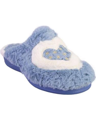 Calzado de casa DEVALVERDE  de Mujer 1163 ZAPATILLAS DE CASA DE MUJER  AZUL CELESTE
