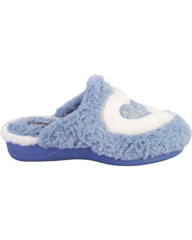 Calzado de casa DEVALVERDE  de Mujer 1163 ZAPATILLAS DE CASA DE MUJER  AZUL CELESTE