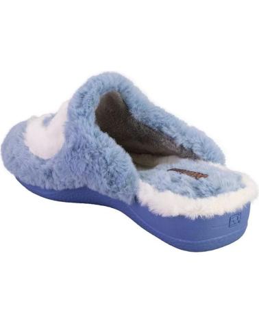 Calzado de casa DEVALVERDE  de Mujer 1163 ZAPATILLAS DE CASA DE MUJER  AZUL CELESTE