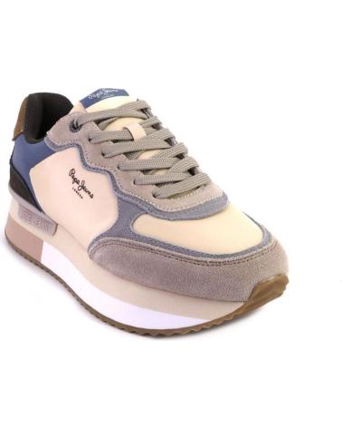 Scarpe sport PEPE JEANS  per Donna PLS60025 ZAPATILLAS CASUAL DE MUJER  BEIGE Y AZUL