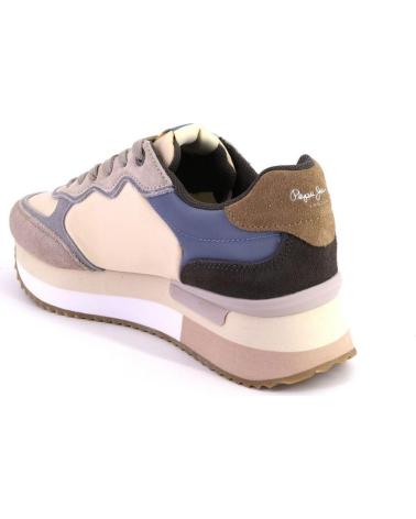 Scarpe sport PEPE JEANS  per Donna PLS60025 ZAPATILLAS CASUAL DE MUJER  BEIGE Y AZUL