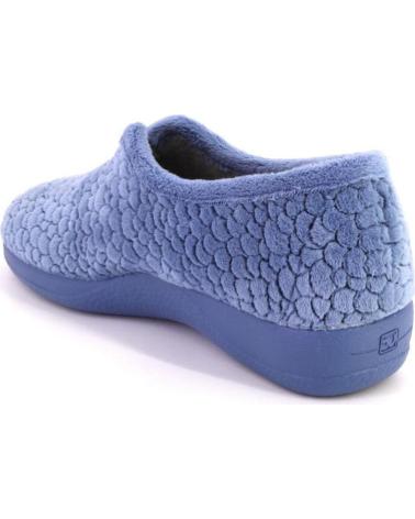 Calzado de casa DEVALVERDE  de Mujer 1142 ZAPATILLAS DE CASA DE MUJER  AZUL