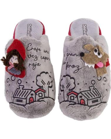 Calzado de casa DEVALVERDE  de Mujer 6070 ZAPATILLAS DE CASA DE MUJER  GRIS