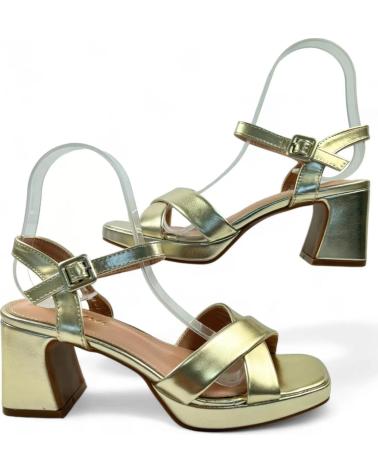 TIMBOS SANDALIA TACON FIESTA MUJER ORO 130309 PLATEADO