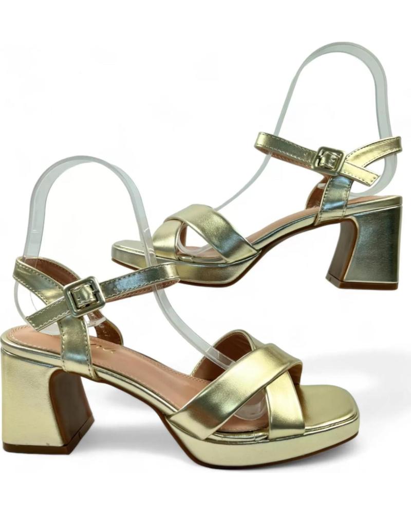 TIMBOS SANDALIA TACON FIESTA MUJER ORO 130309 PLATEADO