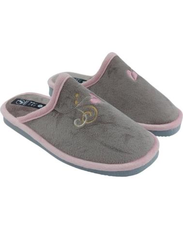 Pantofole JAVER  per Donna ZAPATILLAS OTONO INVIERNO 32-272  GRIS